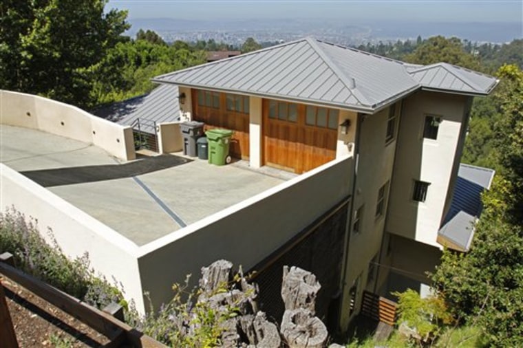This is a Monday, June 21, 2010 photo of a Japanese inspired home in the hills of Oakland, Calif. Jerry Brown and his wife, former Gap executive Anne Gust, own the custom-designed, $1.8 million house in one of the San Francisco Bay area's most prestigious neighborhoods _ a Zen-inspired, five-level architectural gem perched high in the wooded Oakland Hills. That a former governor and nationally known political figure owns a great house in a great neighborhood isn't surprising. But Brown has made his past austerity a central theme to his general election campaign, using it to draw a contrast to his Republican opponent, billionaire Meg Whitman. The former eBay chief executive lives in a $3 million home in a gated community in the Silicon Valley community of Atherton. (AP Photo/Ben Margot)
